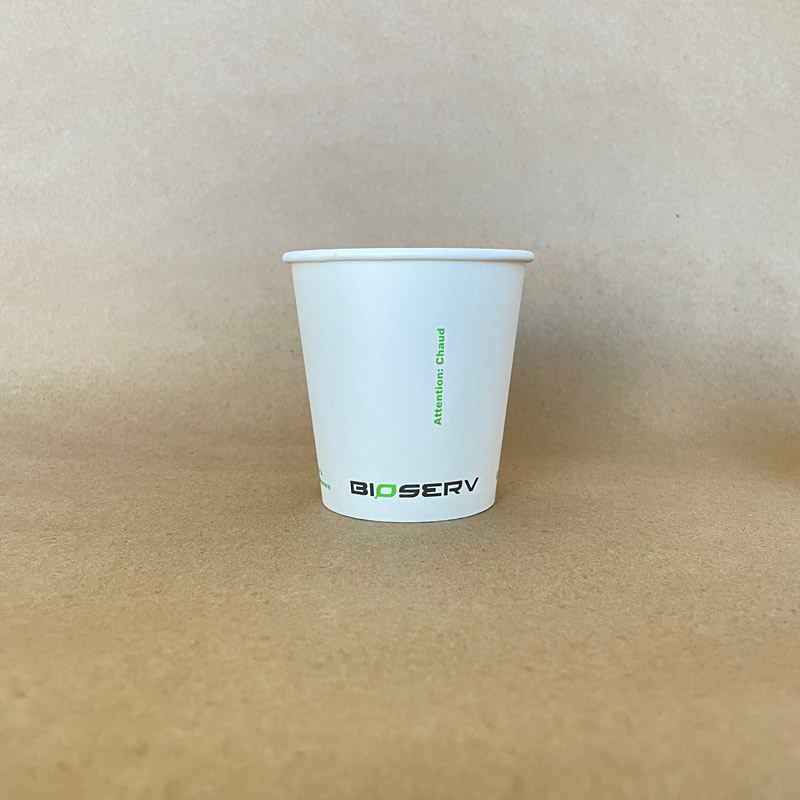 10oz. Bioserv Single Wall Hot Cup BPI
